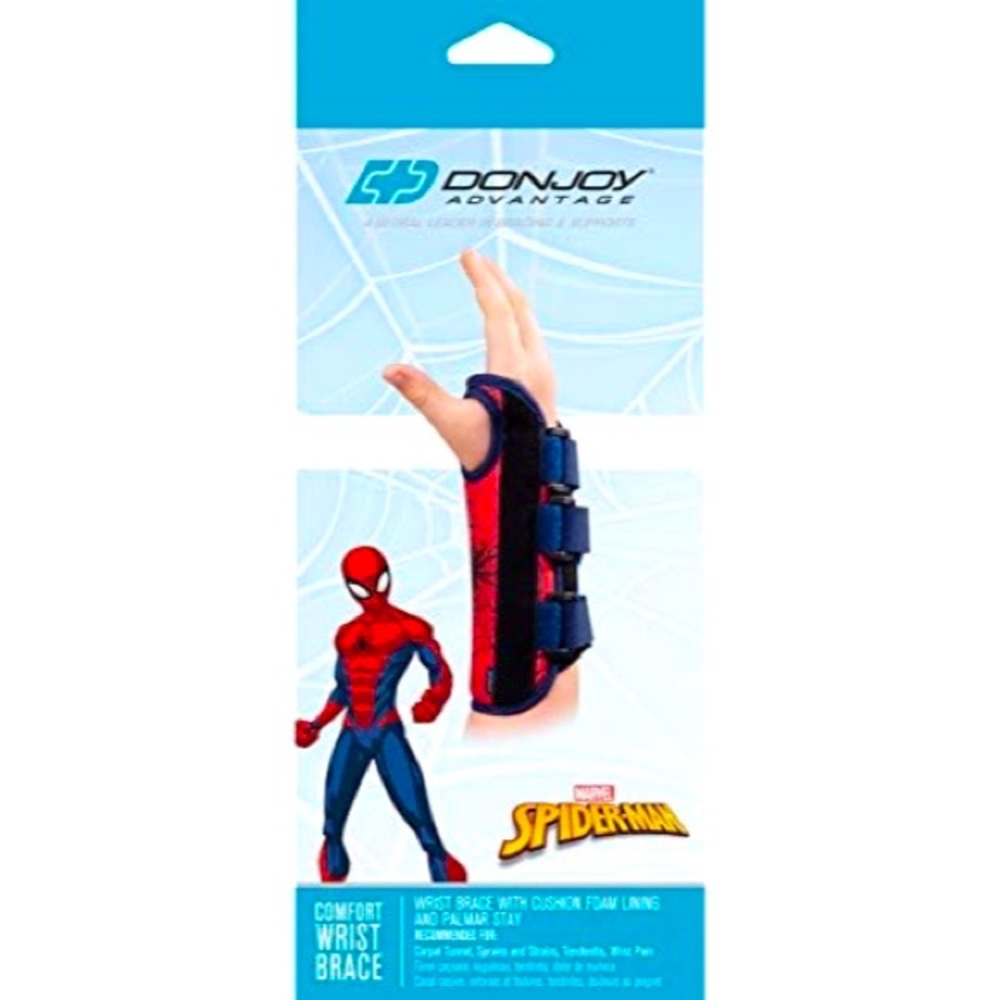 Marvel SPIDERMAN Comfort Wrist Brace Moderate YOUTH RIGHT NEW!!